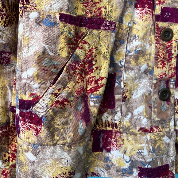 Colorful Button Down Jacket - Picture 3 of 5